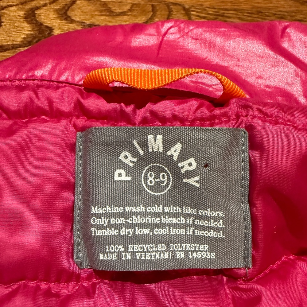 Primary Puffer Vest 8-9 Years - Picture 6 of 6